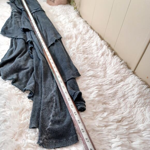 Free People Women’s Asymmetrical Black Soft and Comfy Dress Size Large - Picture 9 of 9